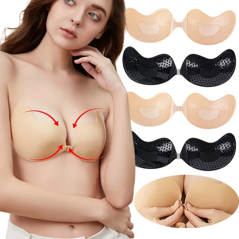 Strapless Bra Backless - 1/2 adet Görünmez Push Up Sütyen