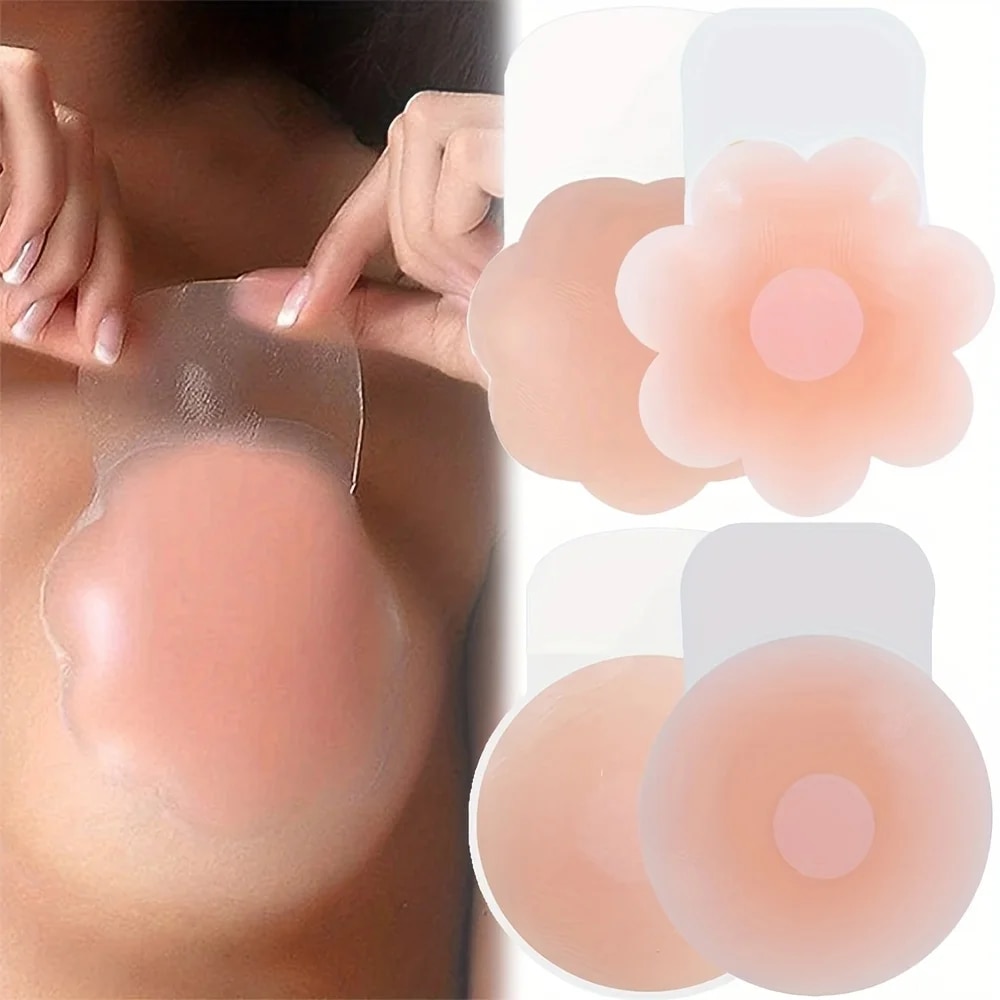 Silicone Bra Adhesive - 1Pairs silikon meme kapağı yukarı kaldırın
