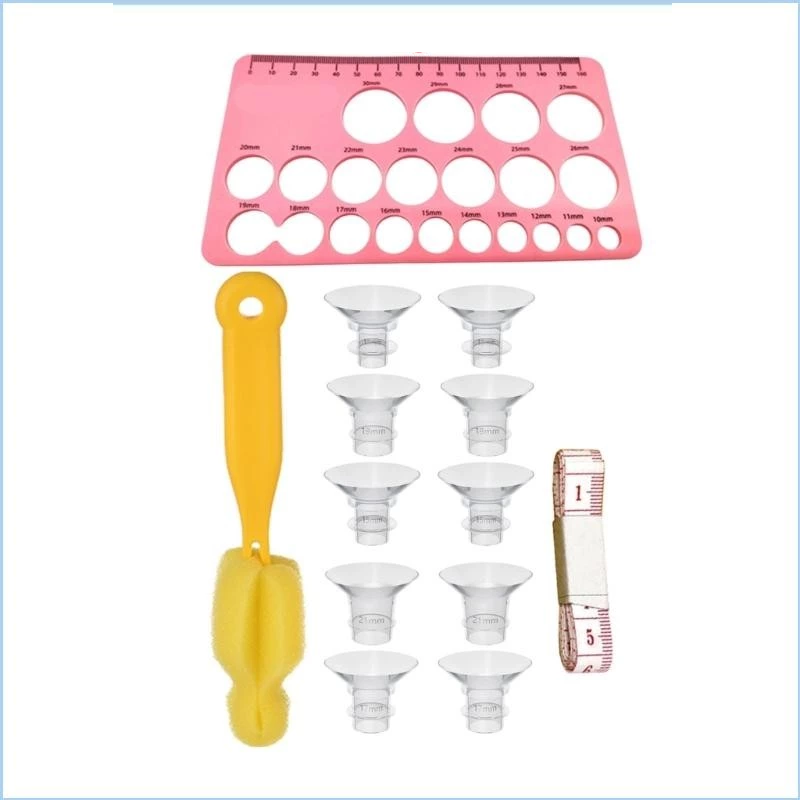 Nipple Cover Pasties - 13 parçalı flanşlı göğüs pompası seti,