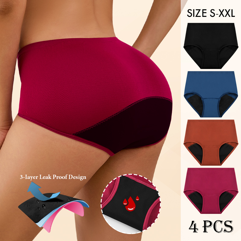 Period Panty Absorbent - Kadınlar için Dikişsiz Regl Külotları, 3