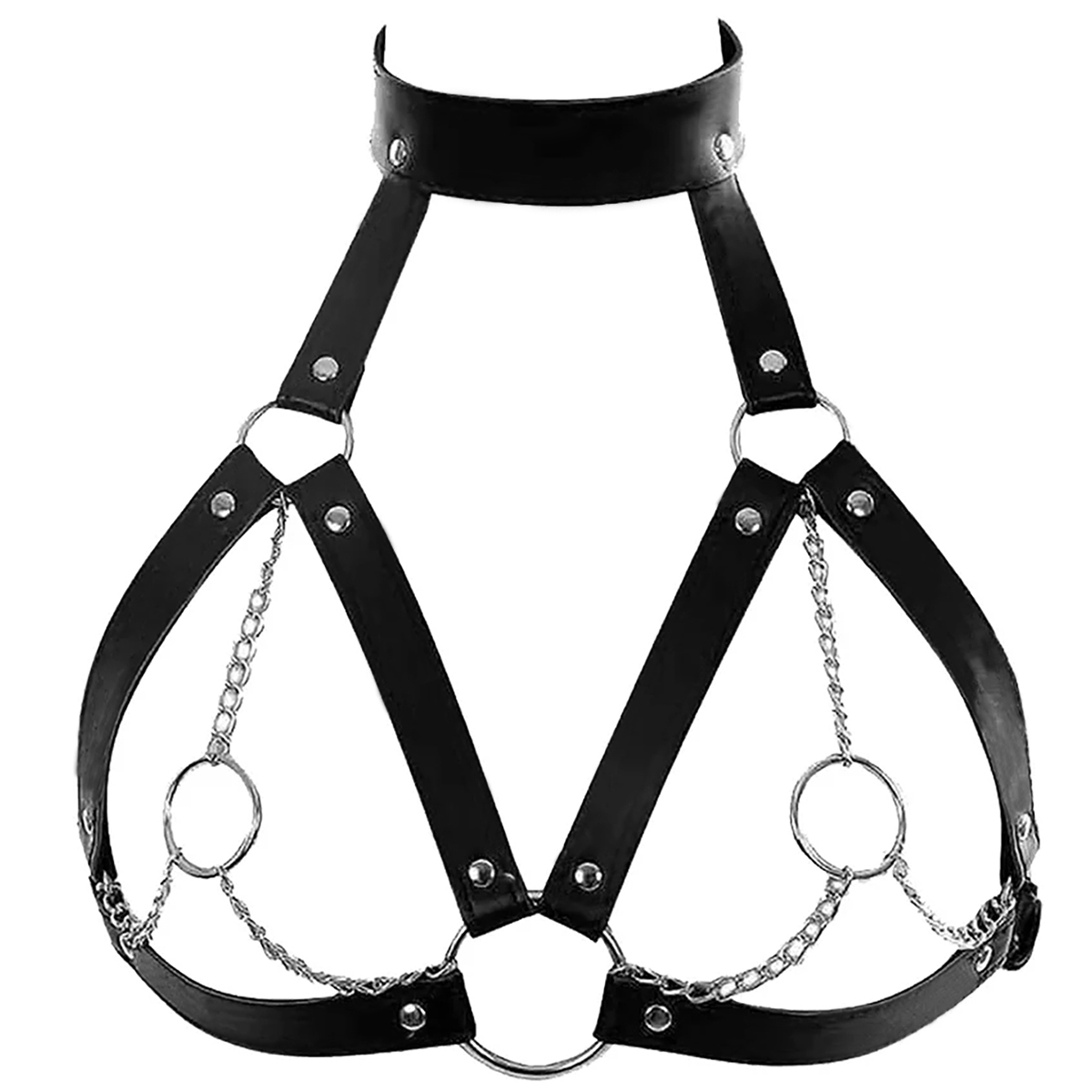 Garter Belt Set - Kadın moda demeti kemer göğüs askısı