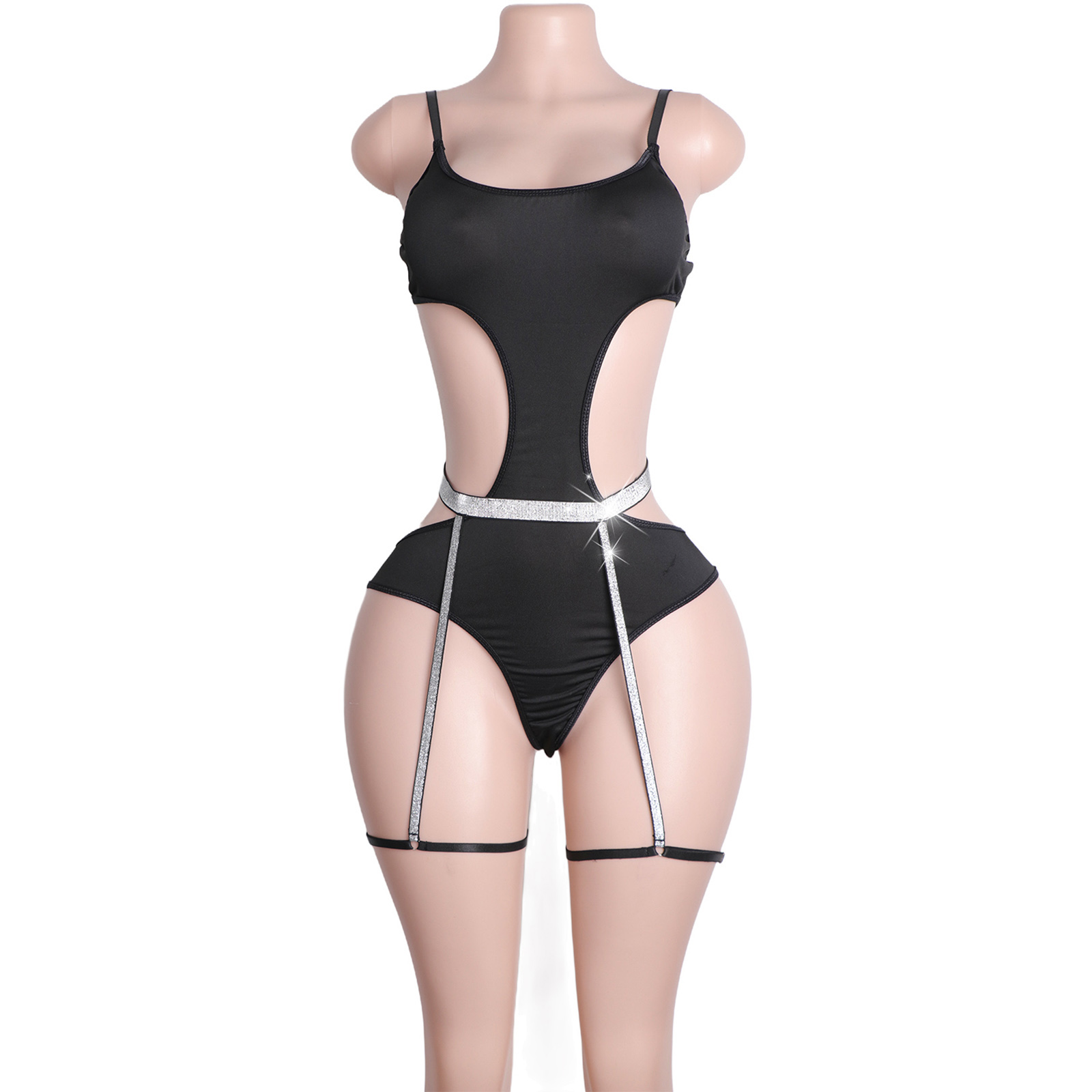 Özel Tasarım Rhinestone'lu Pol - Garter Belt Set incelemesi ve fiyatı
