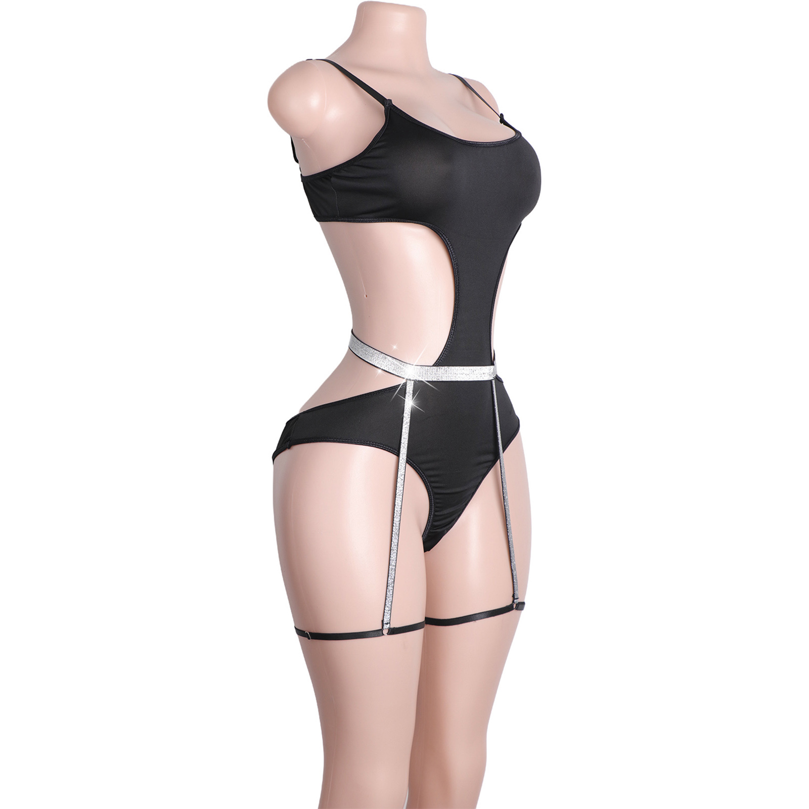 Özel Tasarım Rhinestone'lu Pol - Garter Belt Set incelemesi ve fiyatı