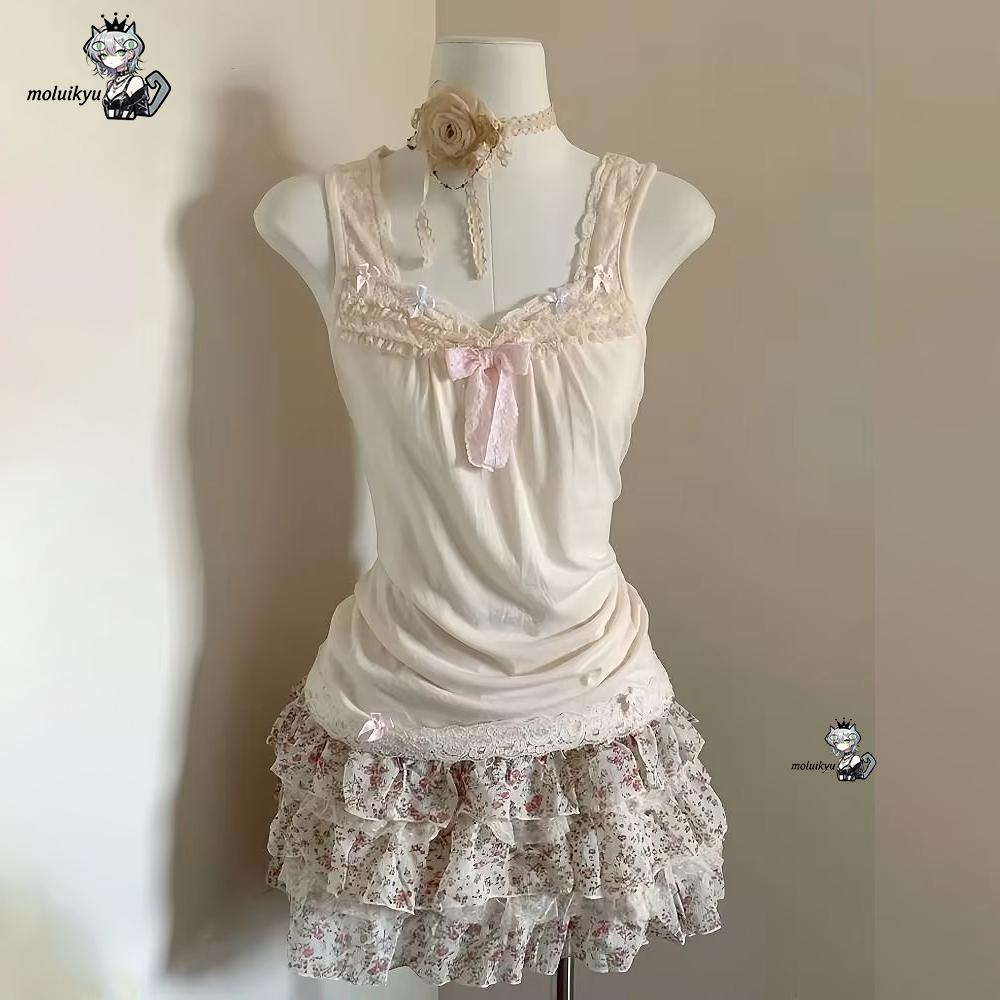 Kadın Y2K 2 Parça Kıyafet Seti - Cami Top Lace incelemesi ve fiyatı