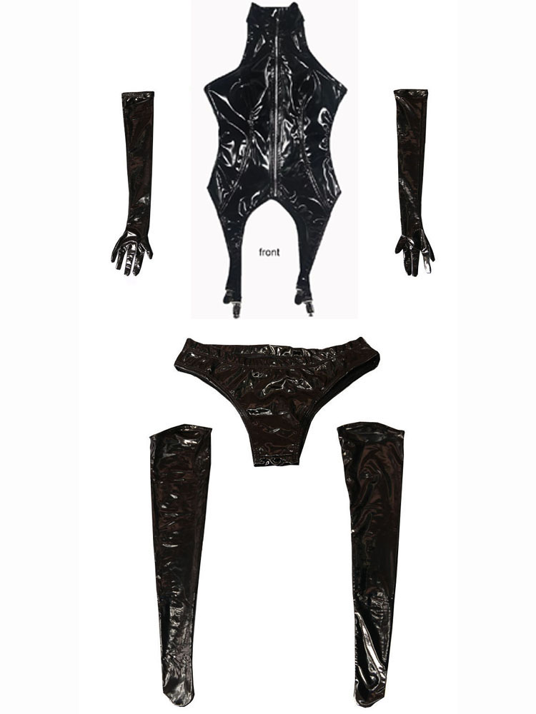 4 adet/takım islak bak PVC Cat - Garter Belt Set incelemesi ve fiyatı