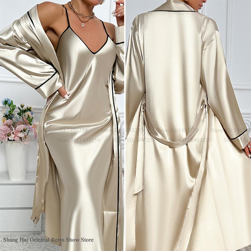 Seksi Uzun Twinset Elbise Seti - Robe Silk Women incelemesi ve fiyatı