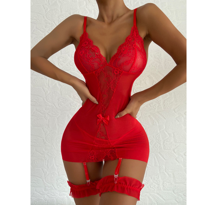 Şeffaf V Yaka Askı Gece Elbise - Babydoll Chemise Night incelemesi ve fiyatı