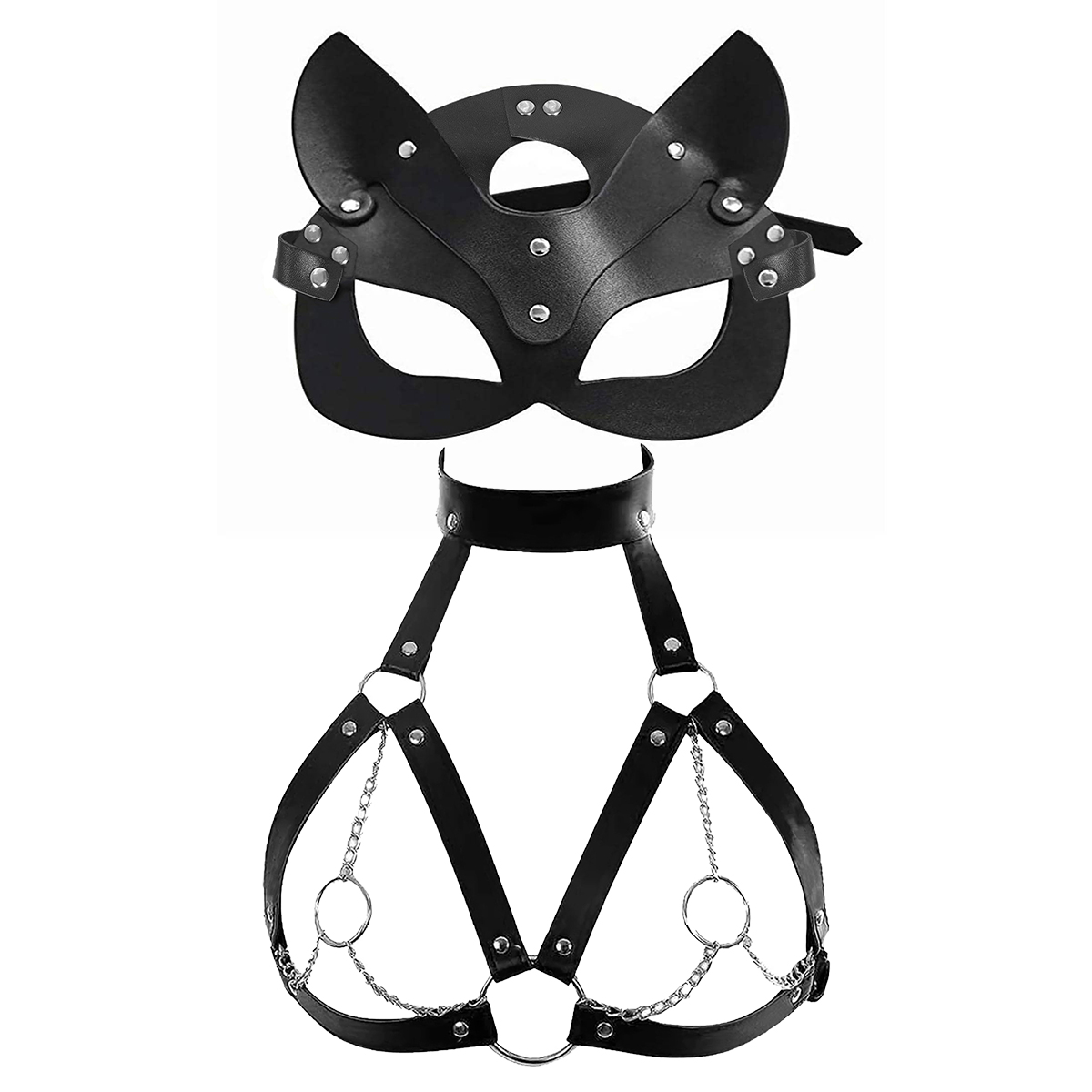 Kadınlar Seksi Maske Körü Körü - Garter Belt Set incelemesi ve fiyatı